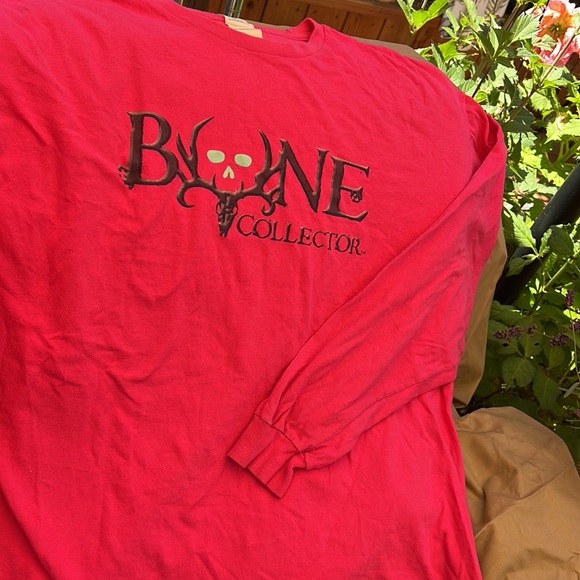 Bone Collector long sleeve Tee Shirt 100% Cotton Hot Pink size 2XL - Picture 3 of 8